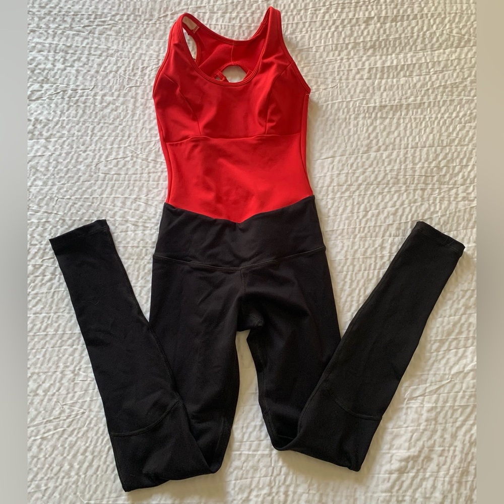 Aerialetics Aerial Athletics Jumpsuit Hot Pink And Black Women’s XS NWT!!